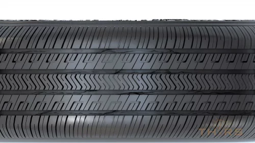 Example of a tread cracking defect on a pneumatic tire.