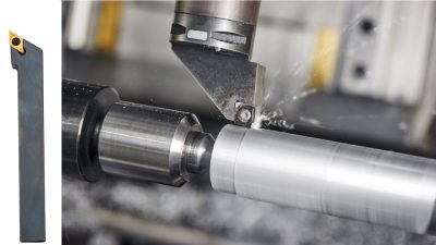 Basic surface features being machined on the outer diameter (OD) of a part.