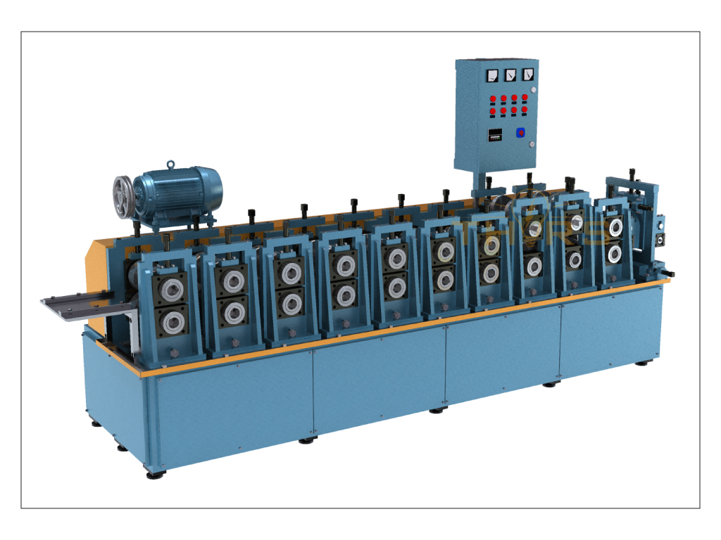 Roll forming machine used in the roll forming process.