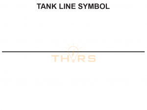 Symbol for tank lines in an engineering drawing for hydraulics.