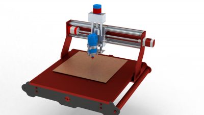 A representation of the drilling process that is a part of Printed Circuit Board (PCB) manufacturing.