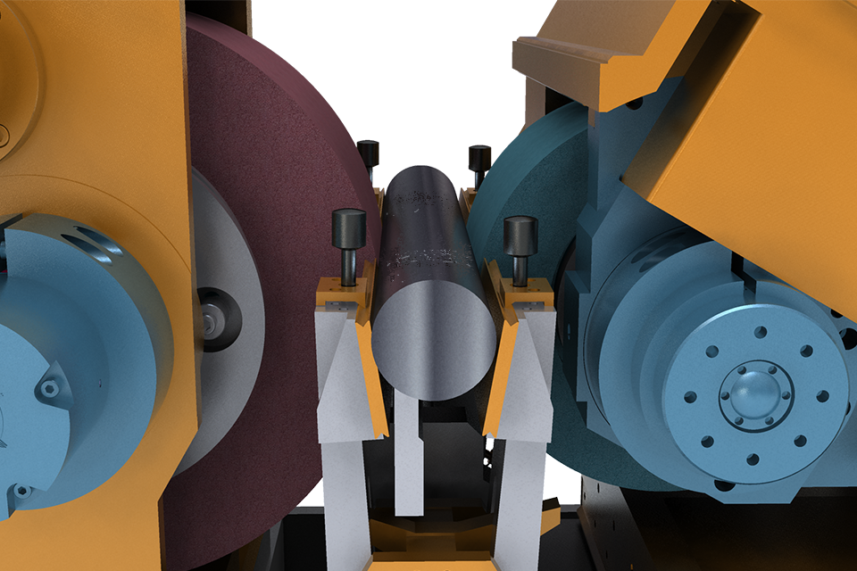 Chatter marks in Centerless Grinding are evident in this illustration.