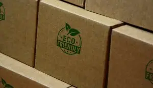 Inventory packaging using recyclable cardboard packaging.